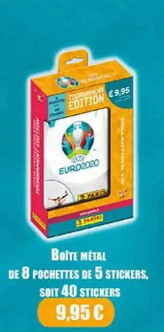 Carrefour Boîte Métal De 8 Pochettes De 5 Stickers, Soit 40 Stickers offre