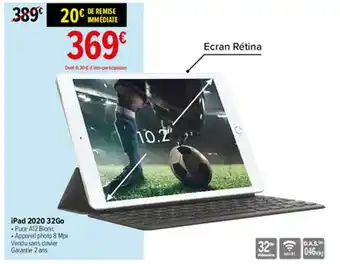 Carrefour Ipad 2020 32go offre