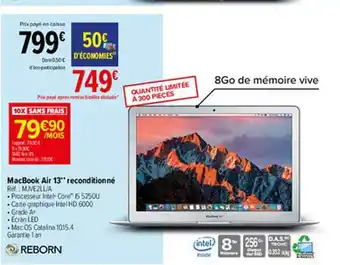 Carrefour Macbook Air 13 offre
