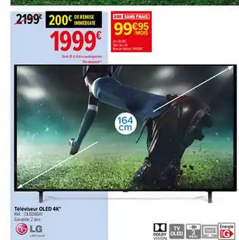 Carrefour Téléviseur Oled 4k Lg offre