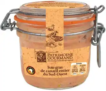 Match Patrimoine gourmand foie gras de canard entier du sud-ouest offre