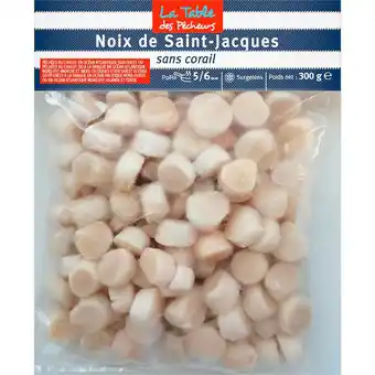 Match La table des pecheurs noix de st jacques sans corail offre