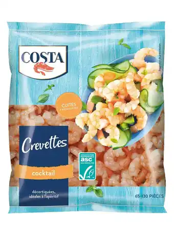 Costa crevettes cuites décortiquées asc