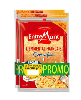 Match Entremont l'emmental râpé offre