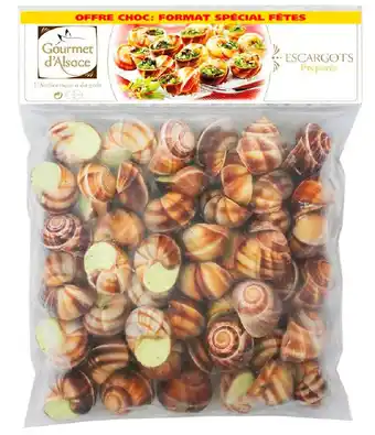 Match Gourmet d'alsace 48 escargots recette bourguignonne offre