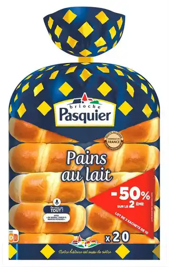 Match Pasquier pains au lait offre