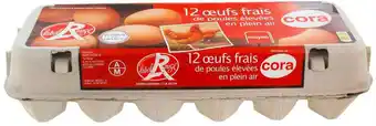 Match Cora oeufs frais label rouge offre