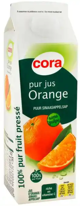 Match Cora pur jus offre