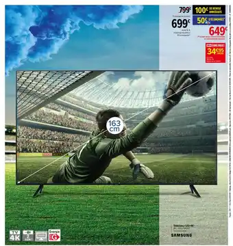 Carrefour Téléviseur Led 4k Samsung offre