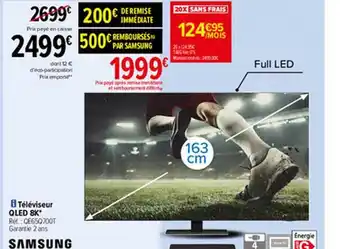 Carrefour Téléviseur Qled 8k Samsung offre