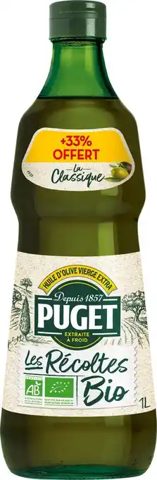 Match Puget huile d'olive bio offre