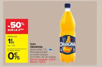 Carrefour Market Soda Orangina offre