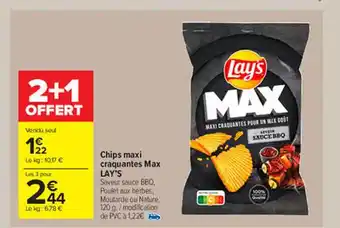 Carrefour Market Chips Maxi Craquantes Max Lay's offre