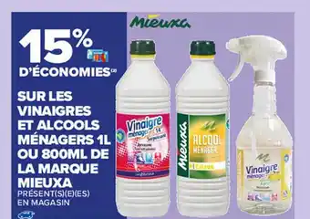 Carrefour Market Vinaigres Et Alcools Ménagers 1l Ou 800ml De La Marque Mieuxa offre
