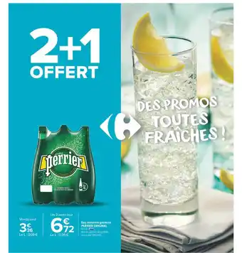 Carrefour Market Eau Minérale Gazeuse Perrier Original offre