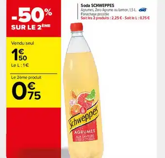Carrefour Market Soda Schweppes offre
