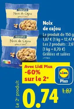 Lidl Noix de cajou offre