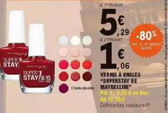 E.Leclerc Vernis à Ongles offre
