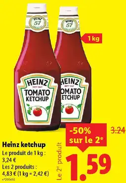 Lidl Heinz ketchup offre