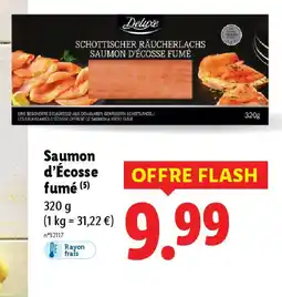 Lidl Saumon d'Écosse fumé offre