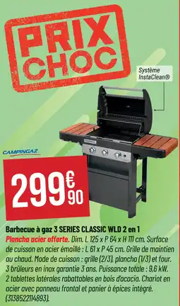 Bricorama CAMPINGAZ Barbecue à gaz 3 series classic wld 2 en 1 offre