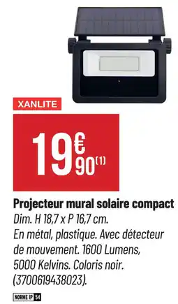 Bricorama XANLITE Projecteur mural solaire compact offre