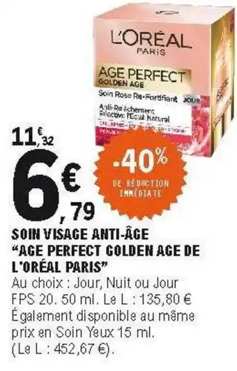E.Leclerc Soin Visage Anti-âge offre