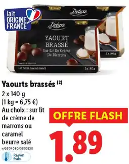 Lidl Yaourts brassés offre