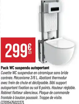 Bricorama Pack WC suspendu autoportant offre