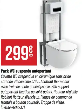 Bricorama Pack WC suspendu autoportant offre