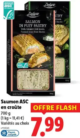 Lidl Saumon ASC en croûte offre