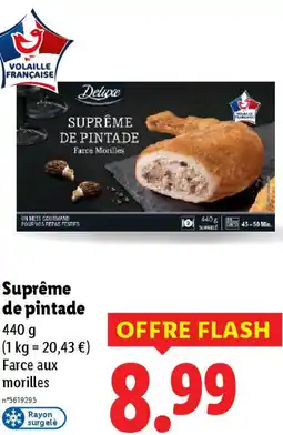 Lidl Suprême de pintade offre