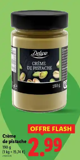 Lidl Crème de pistache offre