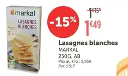 L'Eau Vive MARKAL Lasagnes blanches offre