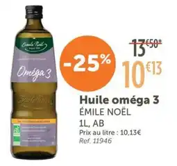 L'Eau Vive ÉMILE NOËL Huile oméga 3 offre