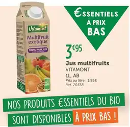 L'Eau Vive VITAMONT Jus multifruits offre