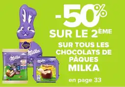 Carrefour MILKA Sur tous les chocolats de pâques offre