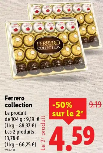 Lidl Ferrero collection offre