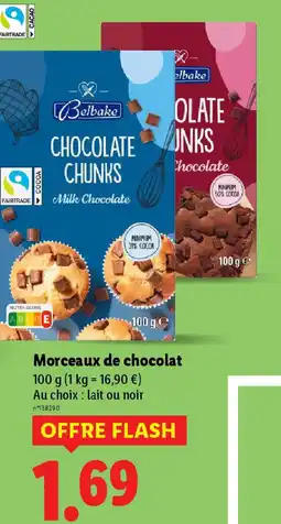 Lidl Morceaux de chocolat offre