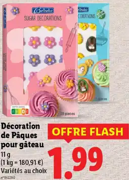 Lidl Décoration de Pâques pour gâteau offre