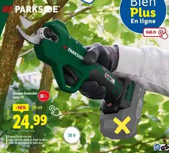 Lidl Coupe-branche sans fil offre