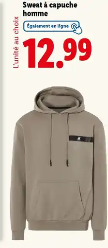 Lidl Sweat à capuche homme offre