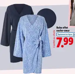 Lidl Robe effet cache-cœur offre