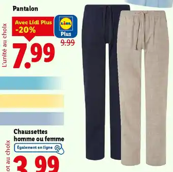 Lidl Pantalon offre