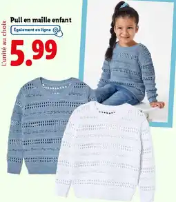 Lidl Pull en maille enfant offre