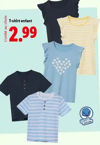 Lidl T-shirt enfant offre