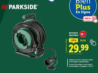 Lidl PARKSIDE Enrouleur électrique offre