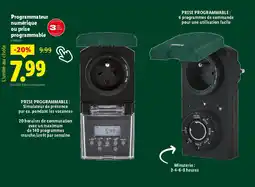 Lidl Programmateur numérique ou prise programmable offre