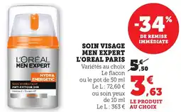 Bi1 Soin visage men expert l'oreal paris offre