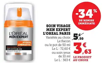 Bi1 Soin visage men expert l'oreal paris offre